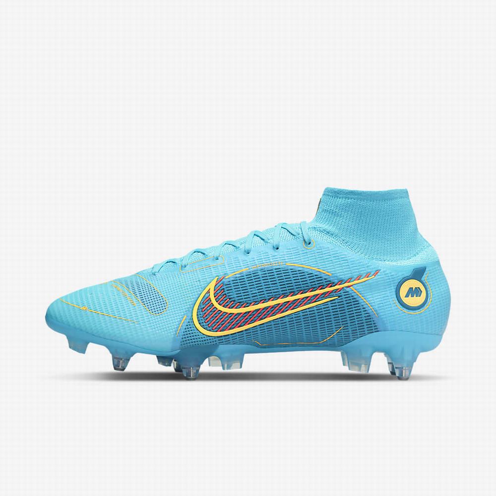 Kopačky Nike Mercurial Superfly 8 Elite SG-PRO Anti-Clog Traction Soft-Ground Panske Modre Oranžové | SK456038