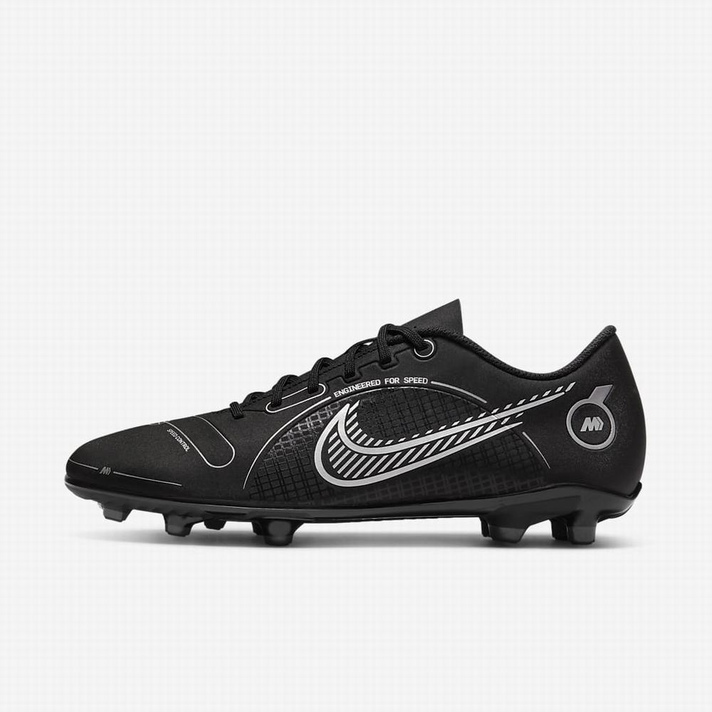 Kopačky Nike Mercurial Vapor 14 Club MG Multi-Ground Damske Čierne Siva Metal Strieborne | SK920487