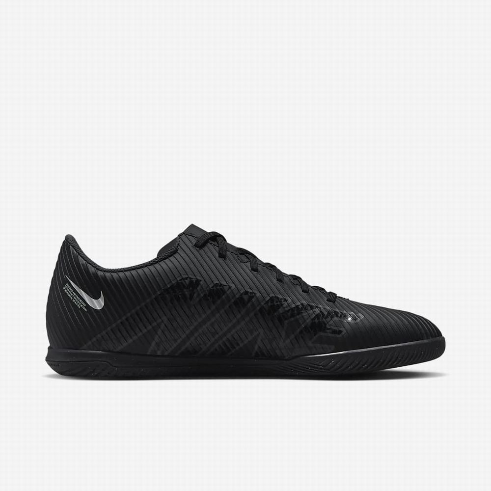 Kopačky Nike Mercurial Vapor 15 Club IC Damske Čierne Biele Tmavo Siva | SK023418