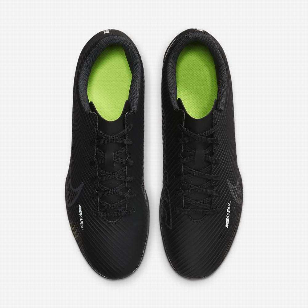 Kopačky Nike Mercurial Vapor 15 Club IC Damske Čierne Biele Tmavo Siva | SK023418