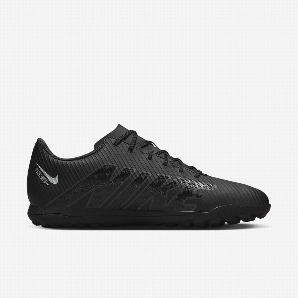 Kopačky Nike Mercurial Vapor 15 Club TF Turf Damske Čierne Biele Tmavo Siva | SK574826