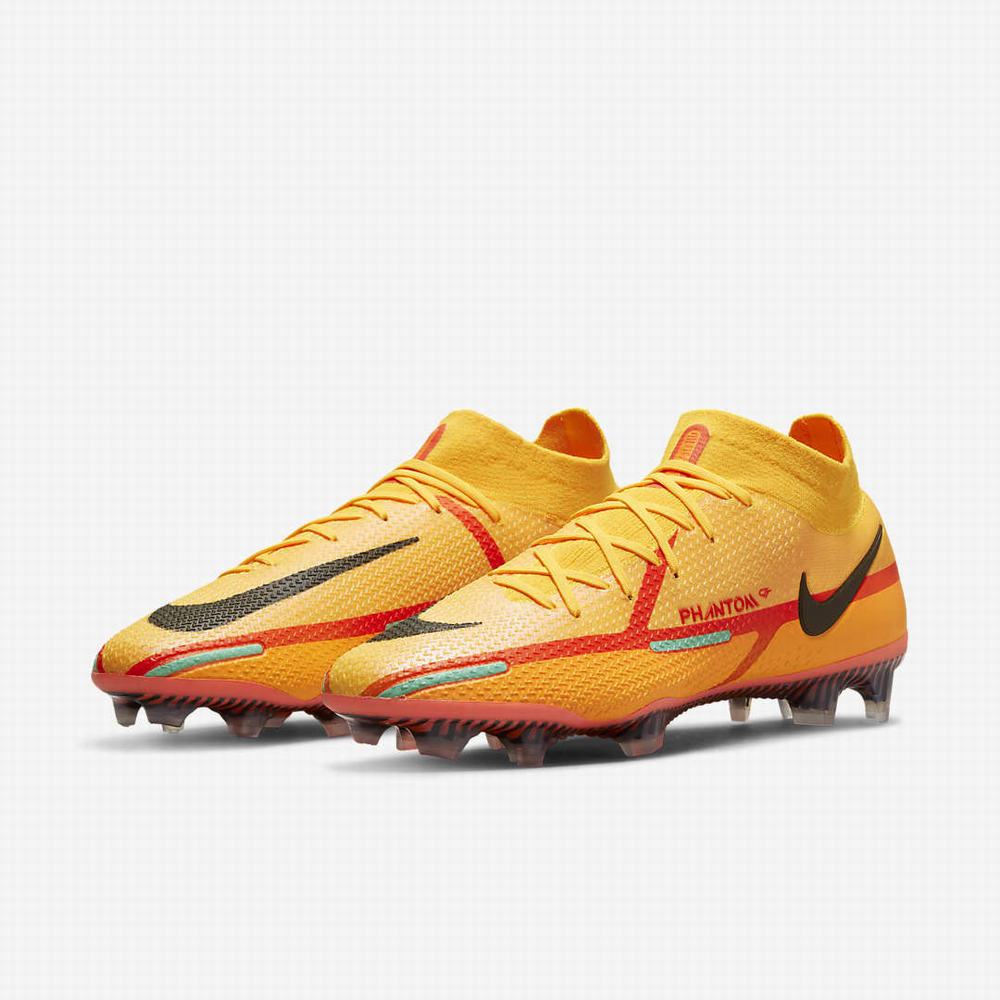 Kopačky Nike Phantom GT2 Dynamic Fit Elite FG Firm-Ground Panske Oranžové Svetlo Červené Čierne | SK592483