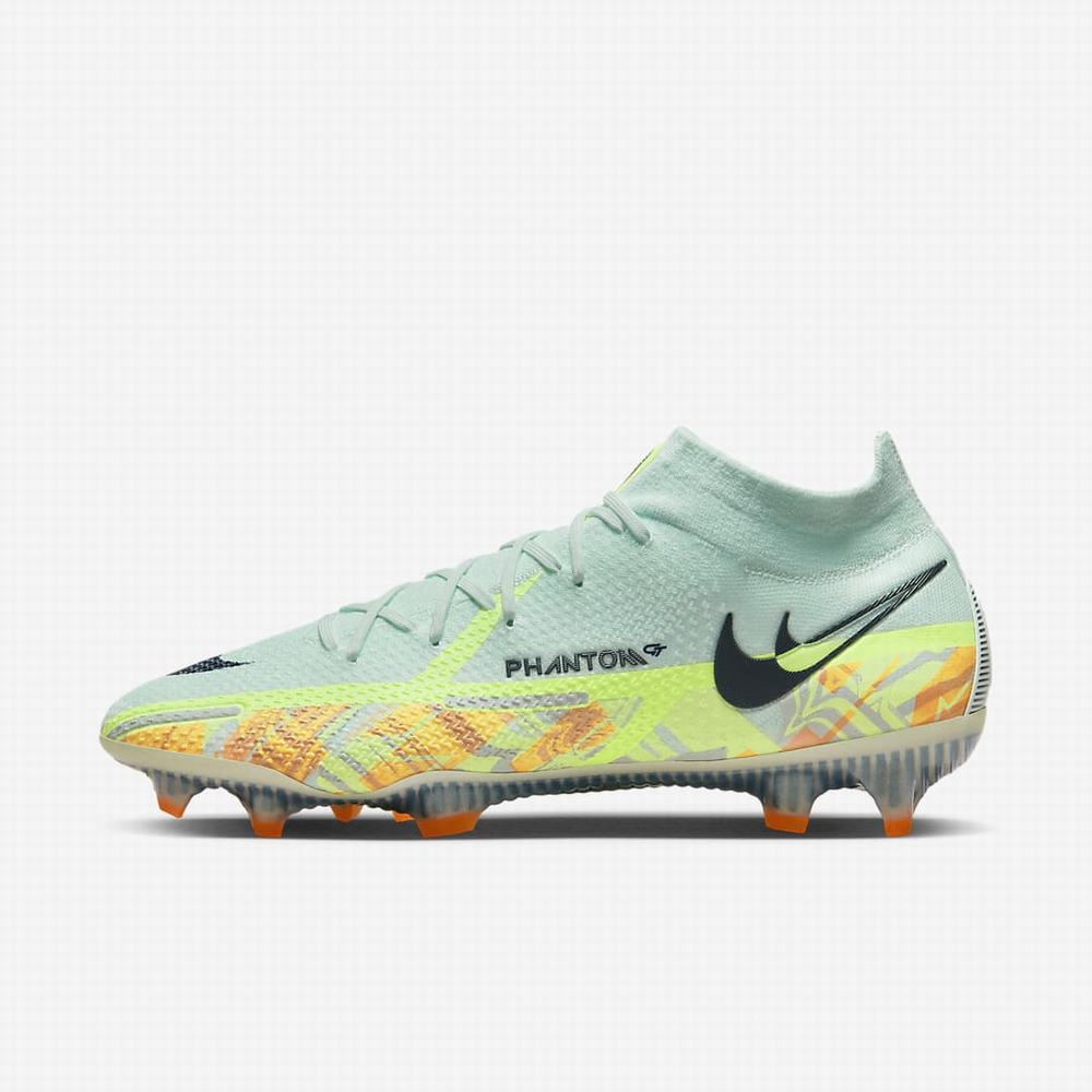 Kopačky Nike Phantom GT2 Dynamic Fit Elite FG Firm-Ground Damske Zelene Oranžové Čierne Modre | SK680954