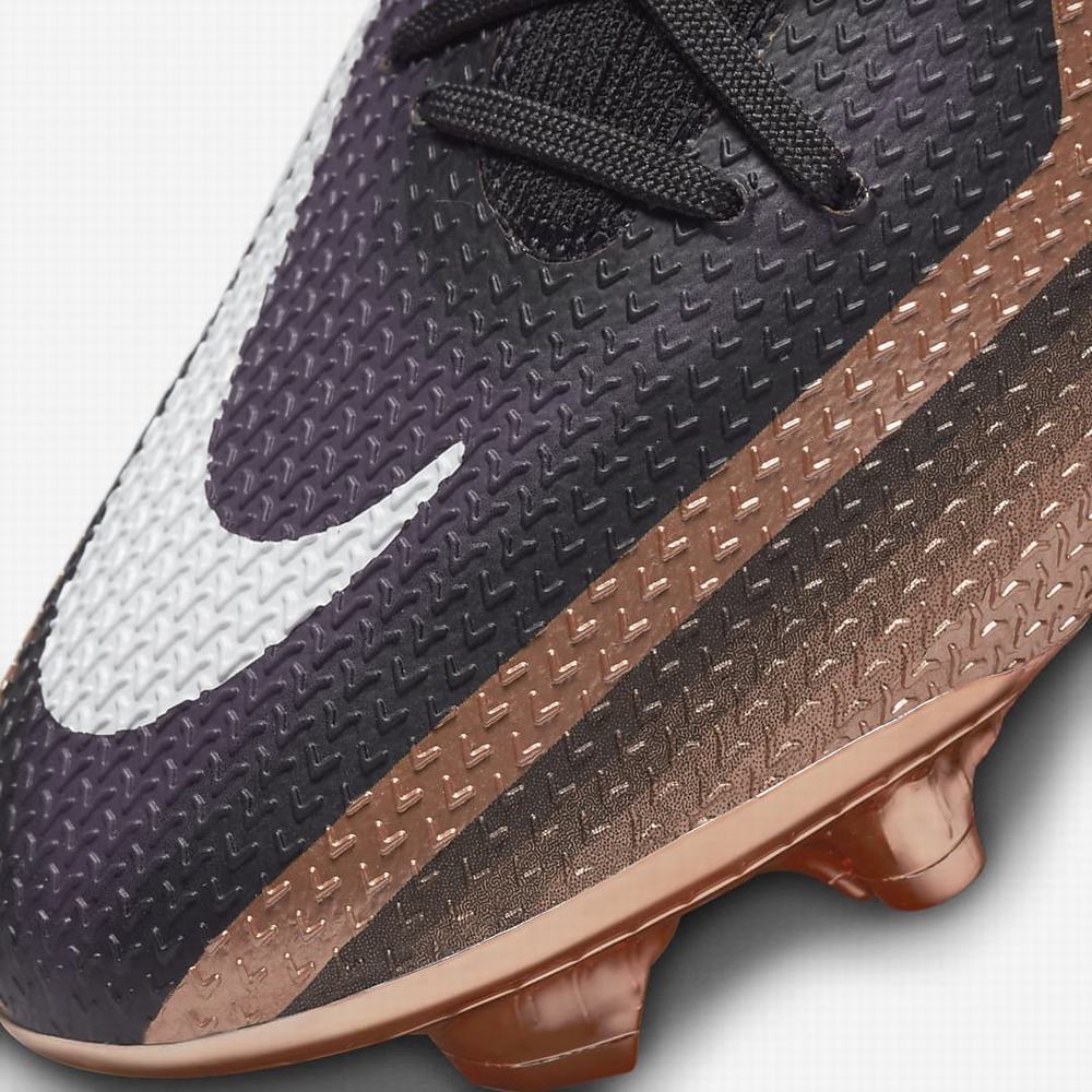 Kopačky Nike Phantom GT2 Elite Dynamic Fit FG Firm-Ground Damske Metal Meď Čierne Biele | SK674981