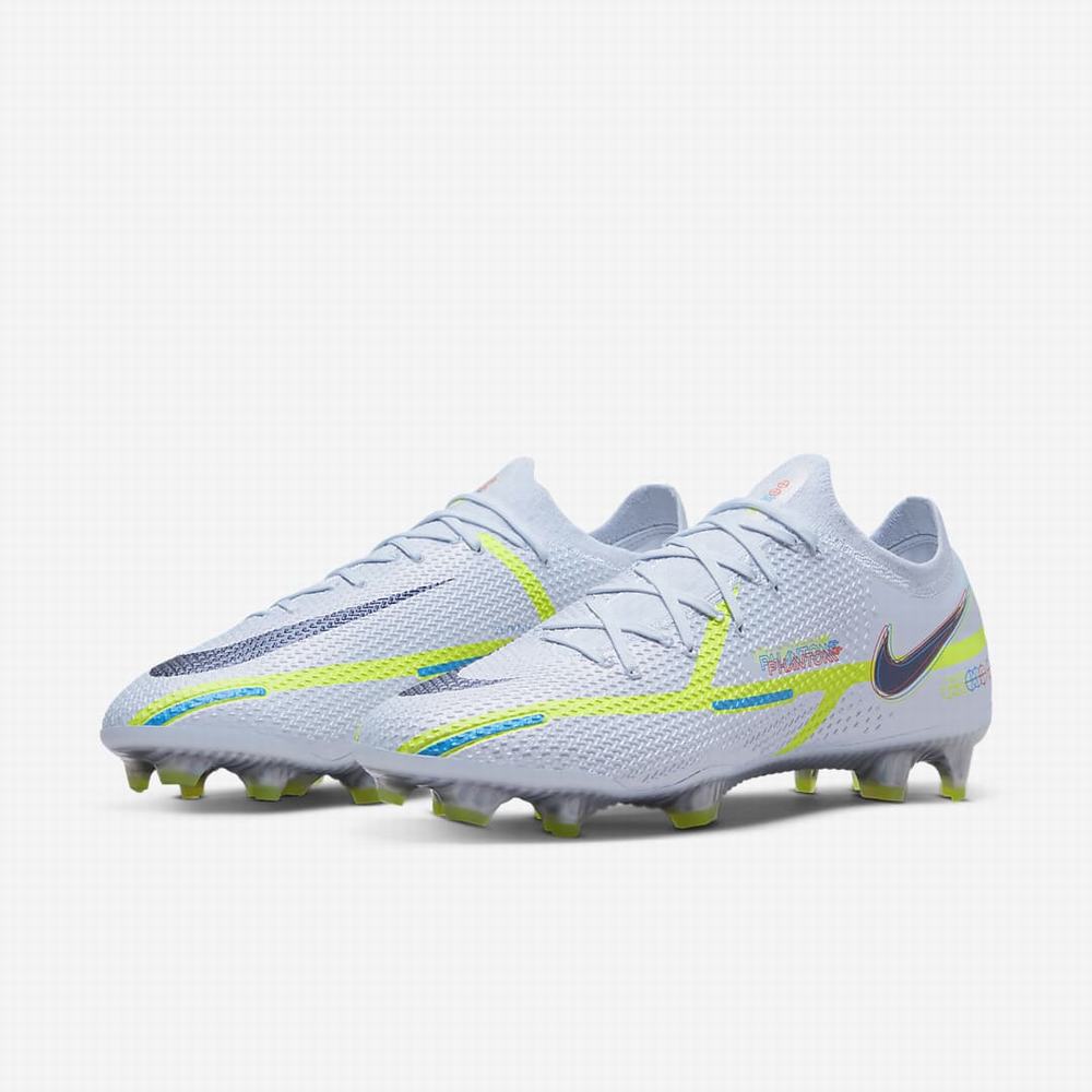 Kopačky Nike Phantom GT2 Elite FG Firm-Ground Panske Siva Čierne Modre | SK328097