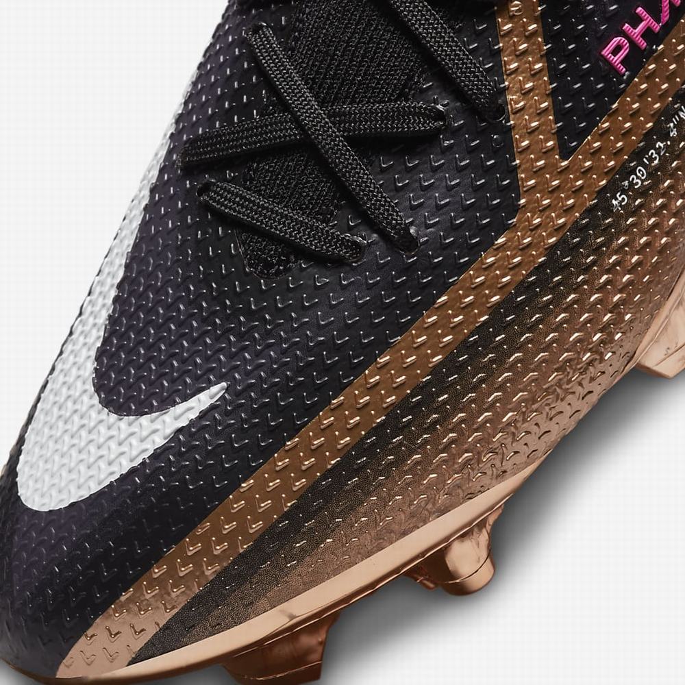 Kopačky Nike Phantom GT2 Elite FG Firm-Ground Damske Metal Meď Čierne Biele | SK517263