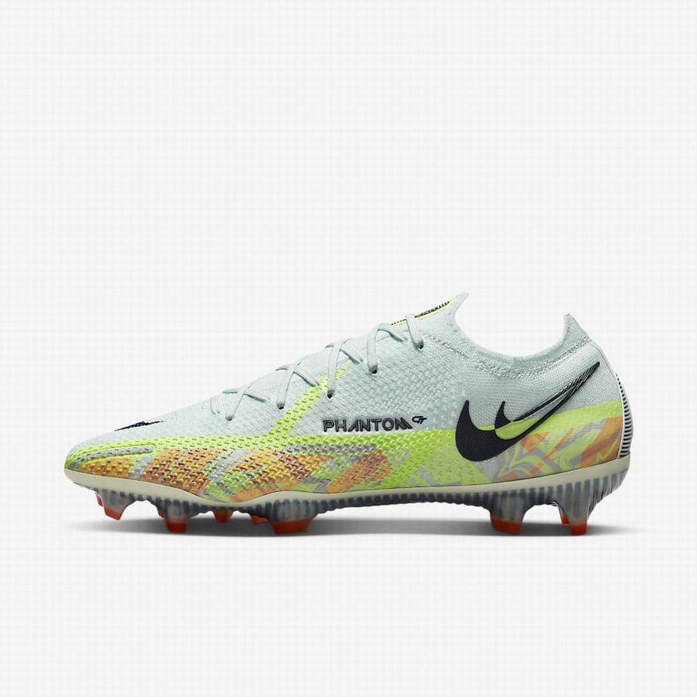 Kopačky Nike Phantom GT2 Elite FG Firm-Ground Damske Zelene Oranžové Čierne Modre | SK862453