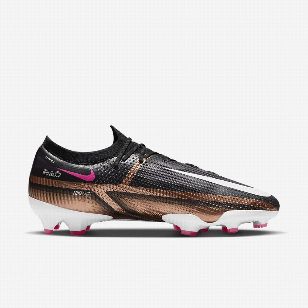 Kopačky Nike Phantom GT2 Pro FG Firm-Ground Damske Metal Meď Čierne Ruzove Biele | SK279415