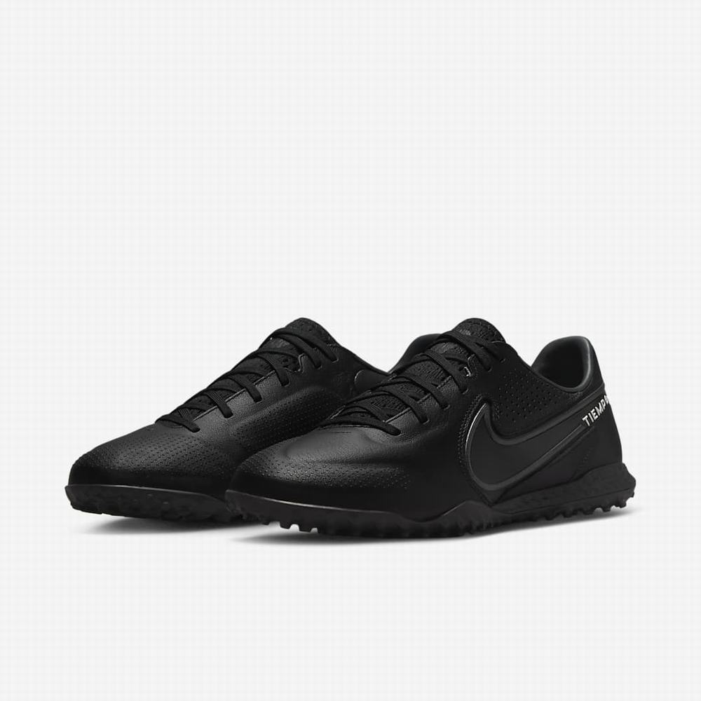 Kopačky Nike React Tiempo Legend 9 Pro TF Damske Čierne Biele Svetlo Modre Tmavo Siva | SK072645