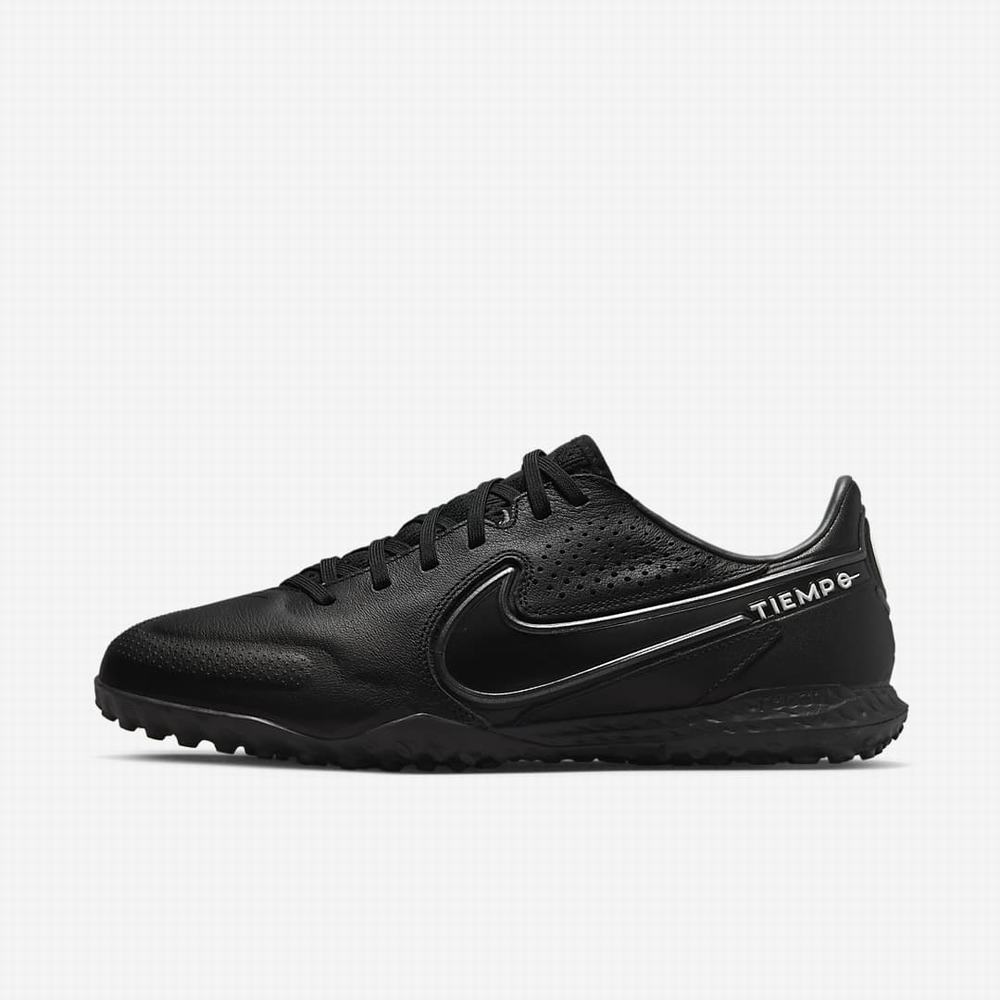 Kopačky Nike React Tiempo Legend 9 Pro TF Damske Čierne Biele Svetlo Modre Tmavo Siva | SK072645