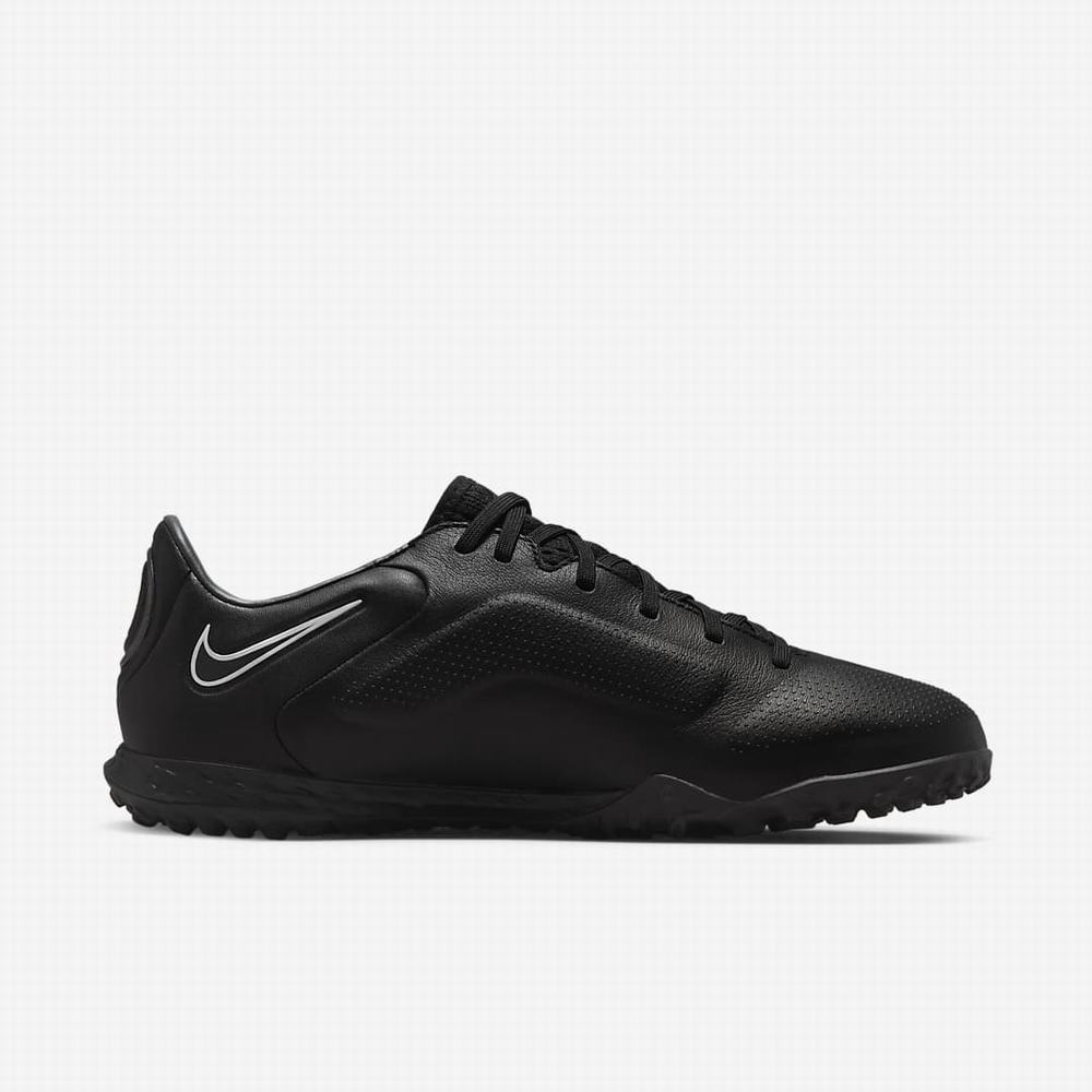 Kopačky Nike React Tiempo Legend 9 Pro TF Turf Panske Čierne Biele Svetlo Modre Tmavo Siva | SK805976