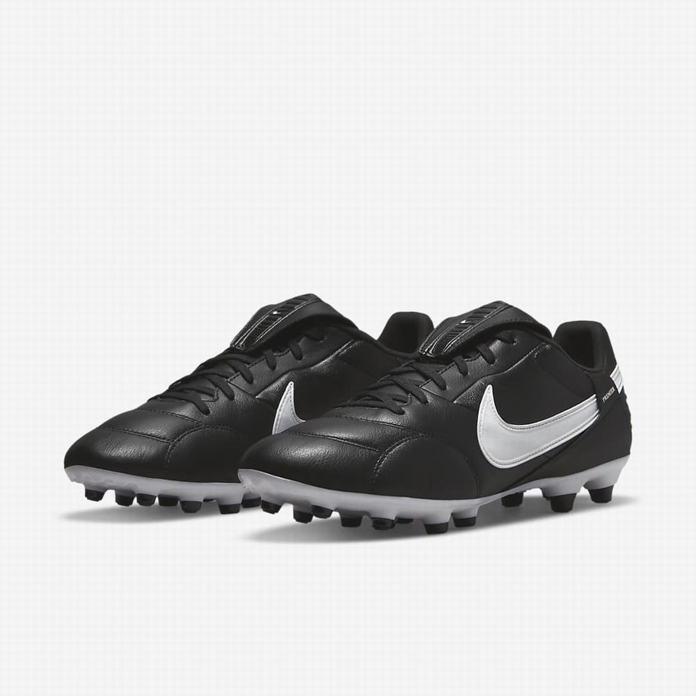 Kopačky Nike The Premier 3 FG Firm-Ground Panske Čierne Biele | SK931750