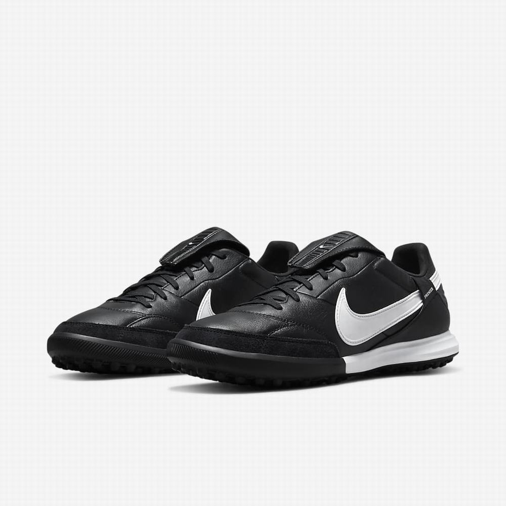 Kopačky Nike The Premier 3 TF Artificial-Turf Panske Čierne Biele | SK789235