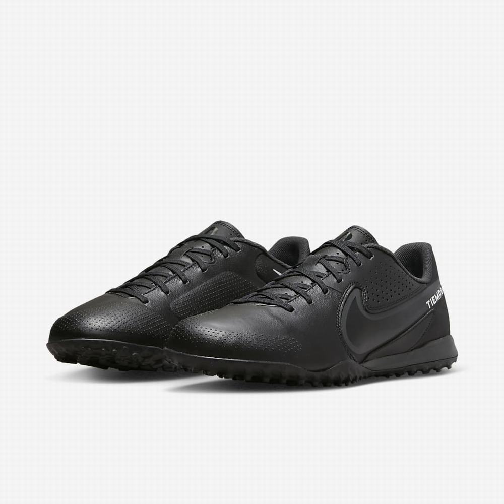 Kopačky Nike Tiempo Legend 9 Academy TF Turf Damske Čierne Biele Svetlo Modre Tmavo Siva | SK732059