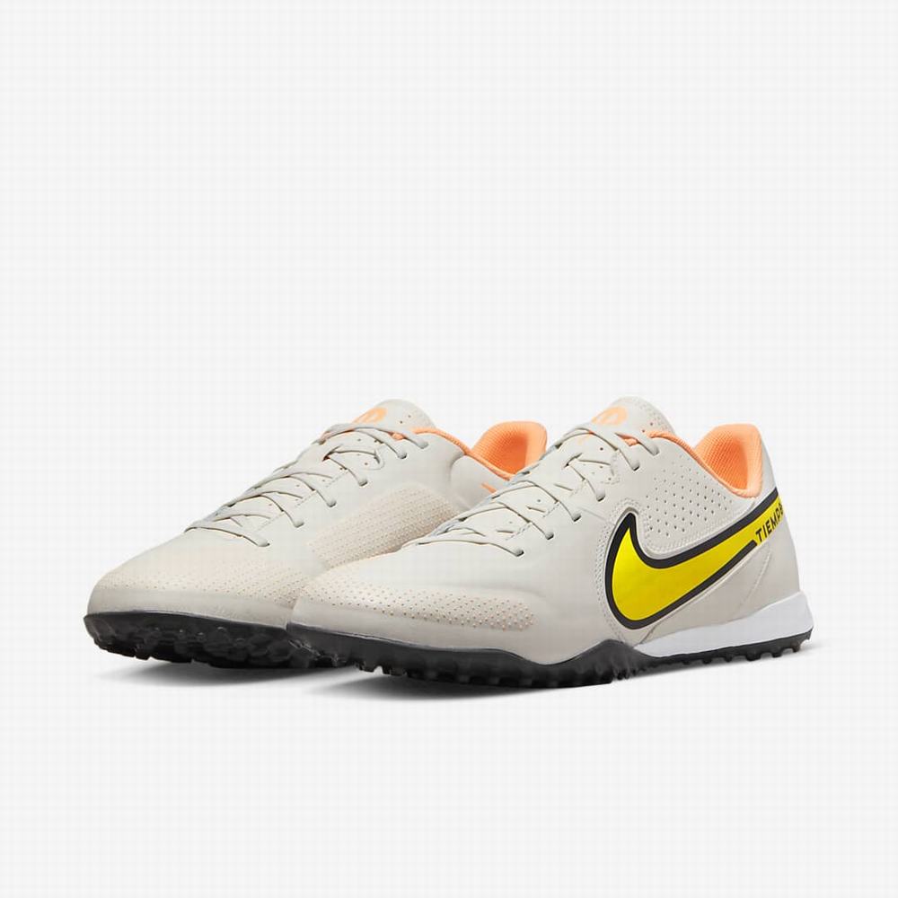 Kopačky Nike Tiempo Legend 9 Academy TF Turf Damske Béžové Oranžové Žlté | SK821956