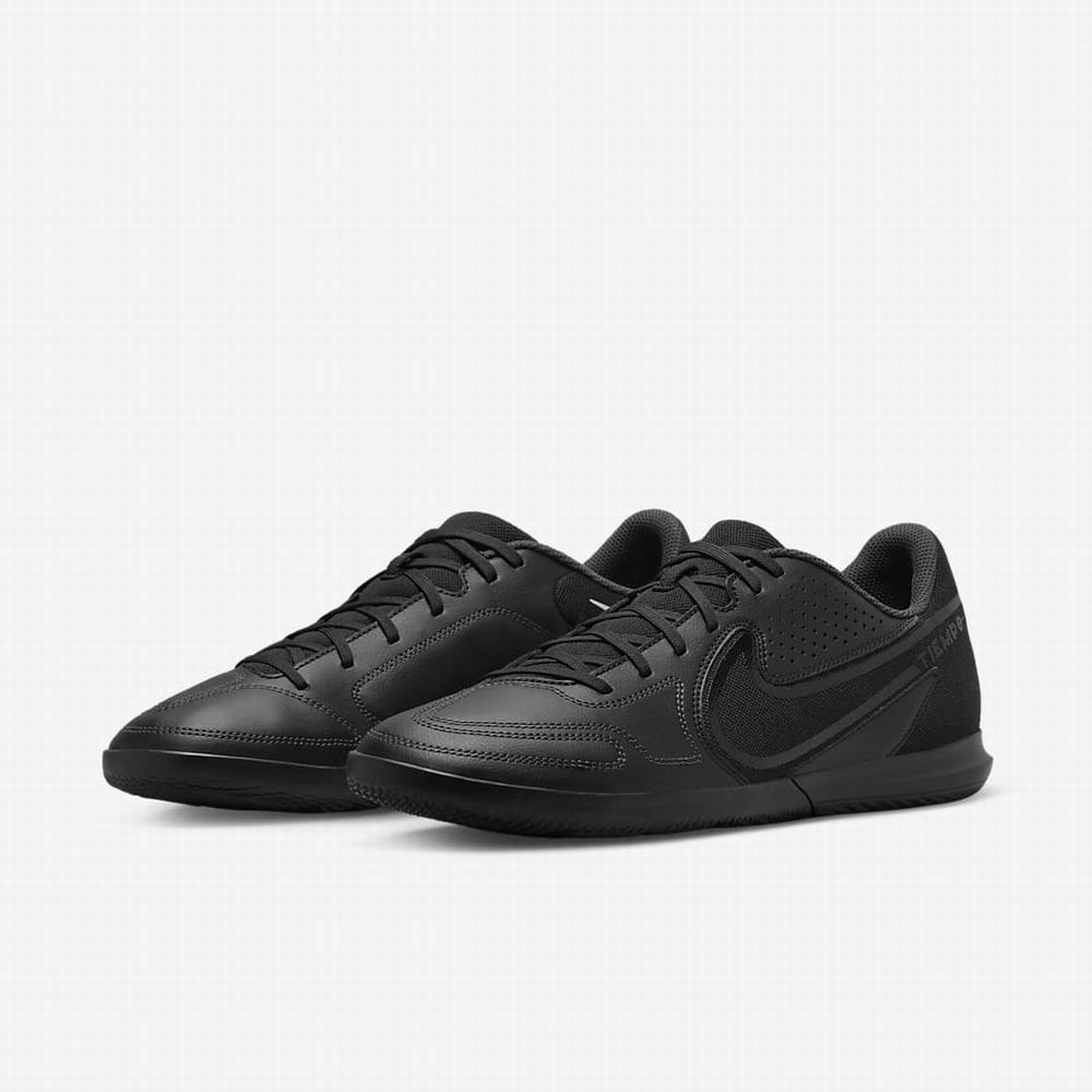 Kopačky Nike Tiempo Legend 9 Club IC Damske Čierne Biele Svetlo Modre Čierne | SK396187