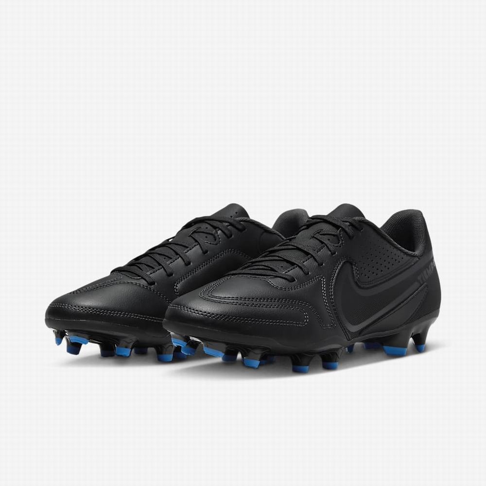 Kopačky Nike Tiempo Legend 9 Club MG Multi-Ground Panske Čierne Biele Svetlo Modre Čierne | SK047365