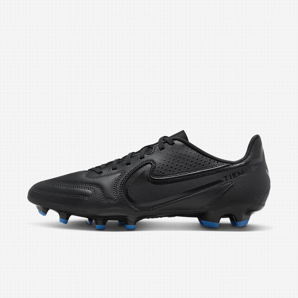 Kopačky Nike Tiempo Legend 9 Club MG Multi-Ground Panske Čierne Biele Svetlo Modre Čierne | SK047365