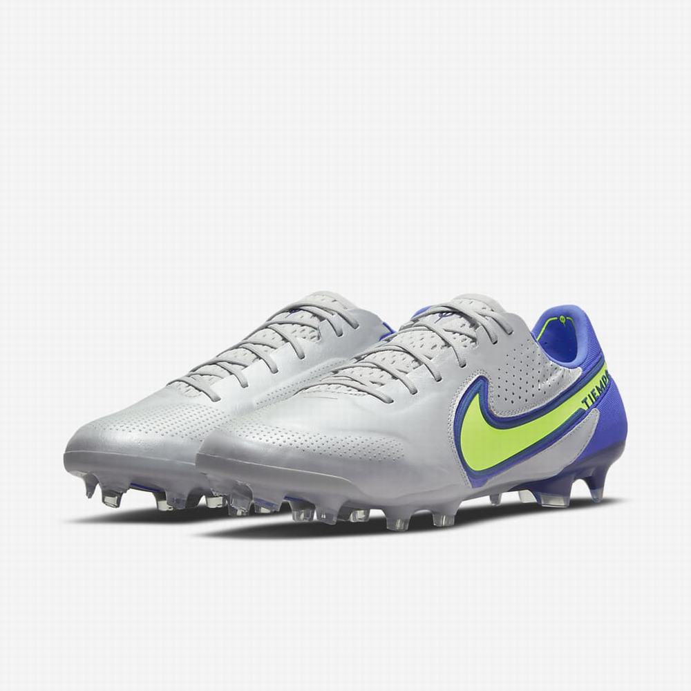 Kopačky Nike Tiempo Legend 9 Elite FG Firm-Ground Panske Siva Modre | SK497102