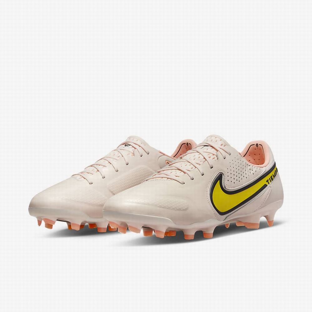 Kopačky Nike Tiempo Legend 9 Elite FG Firm-Ground Damske Oranžové Žlté | SK746301