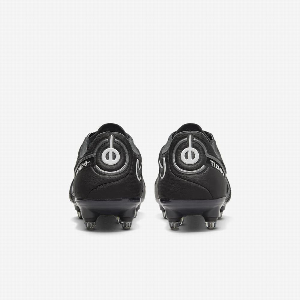 Kopačky Nike Tiempo Legend 9 Elite SG-Pro AC Soft-Ground Panske Čierne Biele Svetlo Modre Tmavo Siva | SK149276