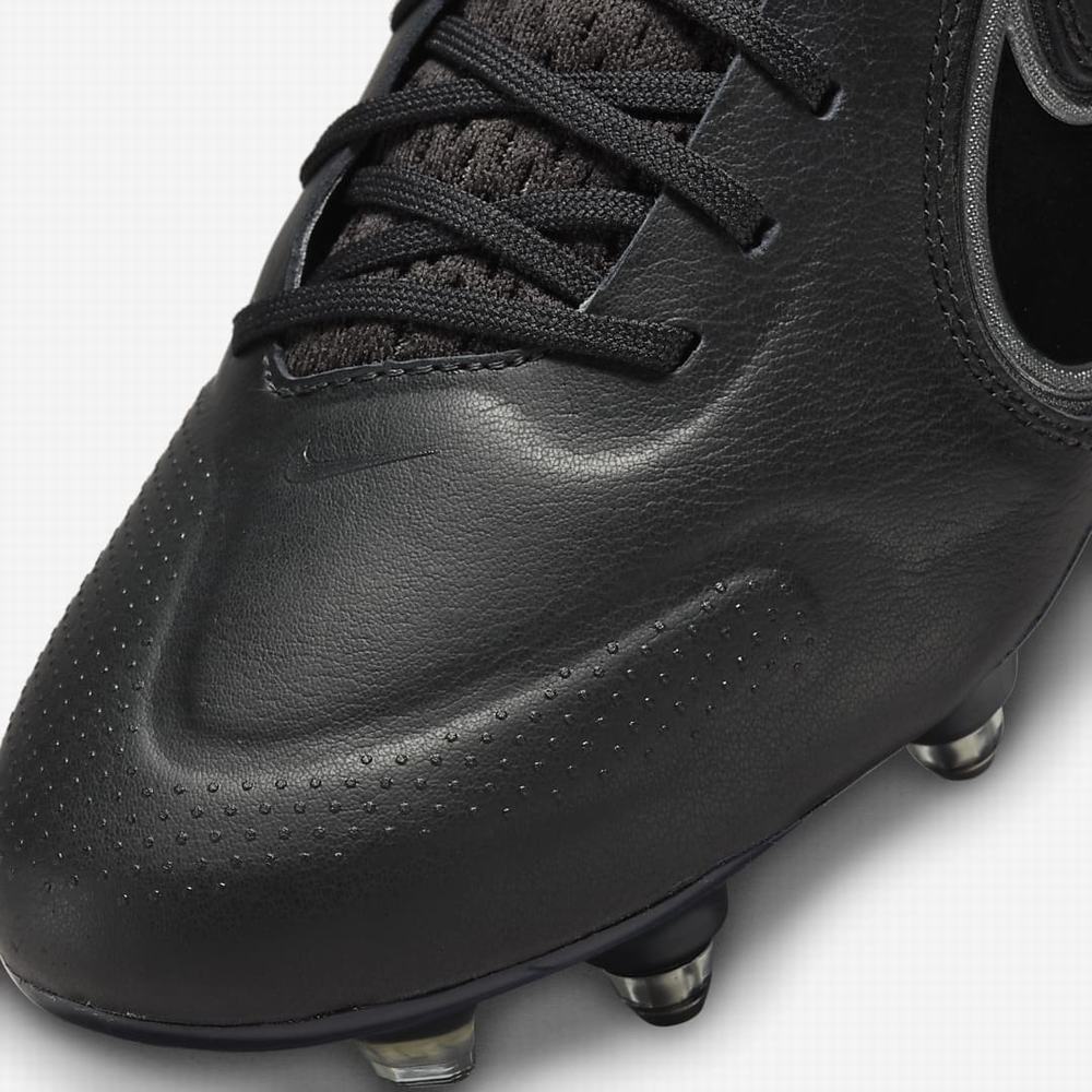 Kopačky Nike Tiempo Legend 9 Elite SG-Pro AC Soft-Ground Panske Čierne Biele Svetlo Modre Tmavo Siva | SK149276