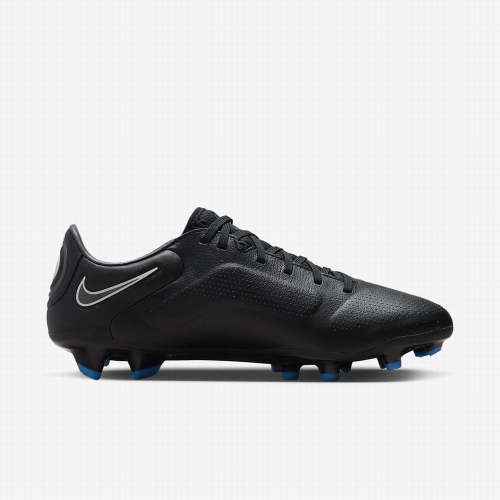 Kopačky Nike Tiempo Legend 9 Pro FG Firm-Ground Panske Čierne Biele Svetlo Modre Tmavo Siva | SK173426