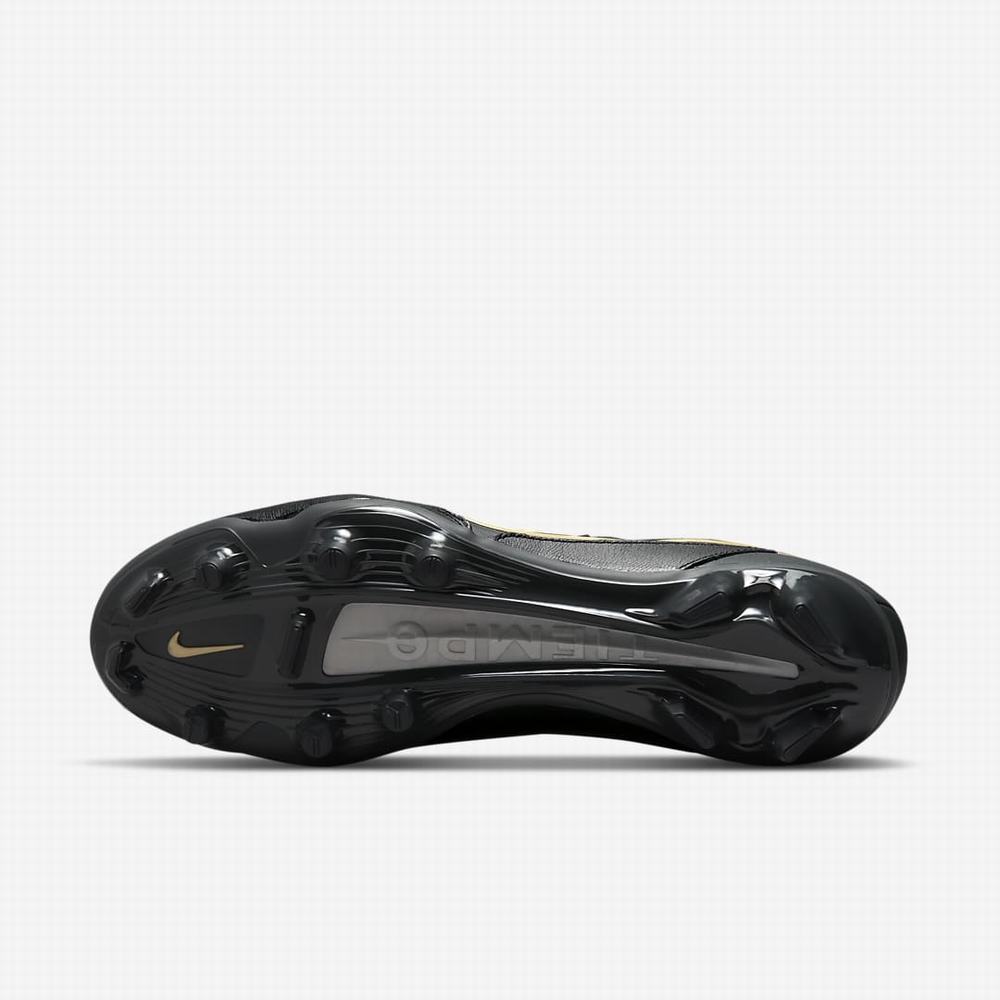 Kopačky Nike Tiempo Legend 9 Pro FG Firm-Ground Damske Čierne Tmavo Siva Metal Zlate Metal Tmavo Siva | SK420893