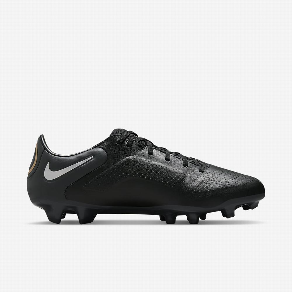 Kopačky Nike Tiempo Legend 9 Pro FG Firm-Ground Damske Čierne Tmavo Siva Metal Zlate Metal Tmavo Siva | SK420893