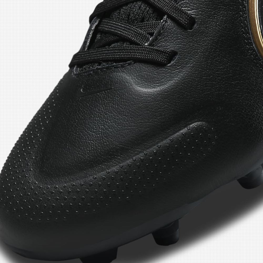 Kopačky Nike Tiempo Legend 9 Pro FG Firm-Ground Damske Čierne Tmavo Siva Metal Zlate Metal Tmavo Siva | SK420893