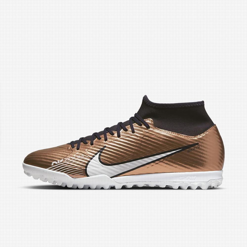 Kopačky Nike Zoom Mercurial Superfly 9 Academy TF Turf Damske Metal Meď Metal Meď | SK290813