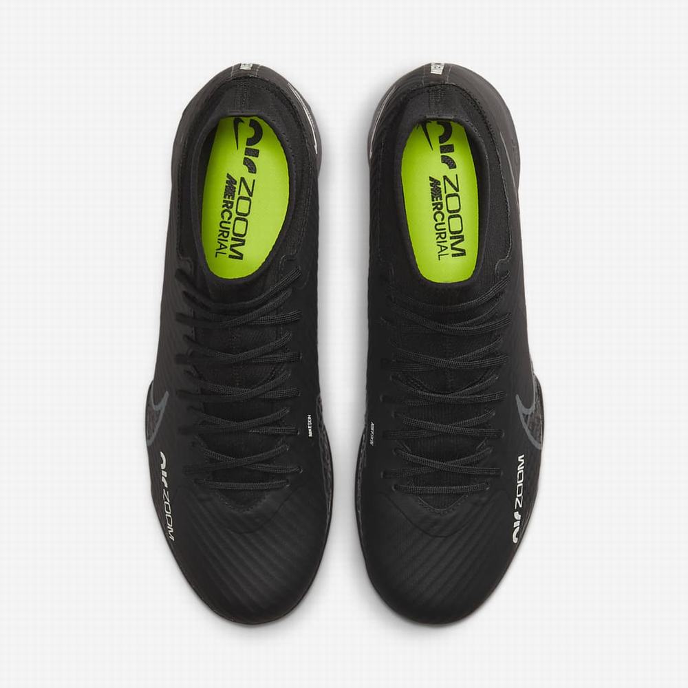 Kopačky Nike Zoom Mercurial Superfly 9 Academy IC Damske Čierne Biele Tmavo Siva | SK981352