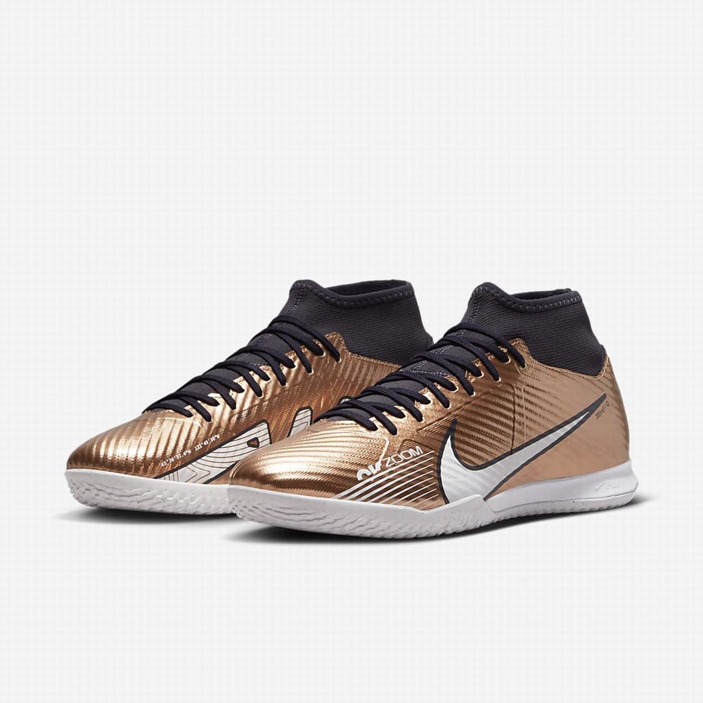 Kopačky Nike Zoom Mercurial Superfly 9 Academy IC Panske Metal Meď Metal Meď | SK985024