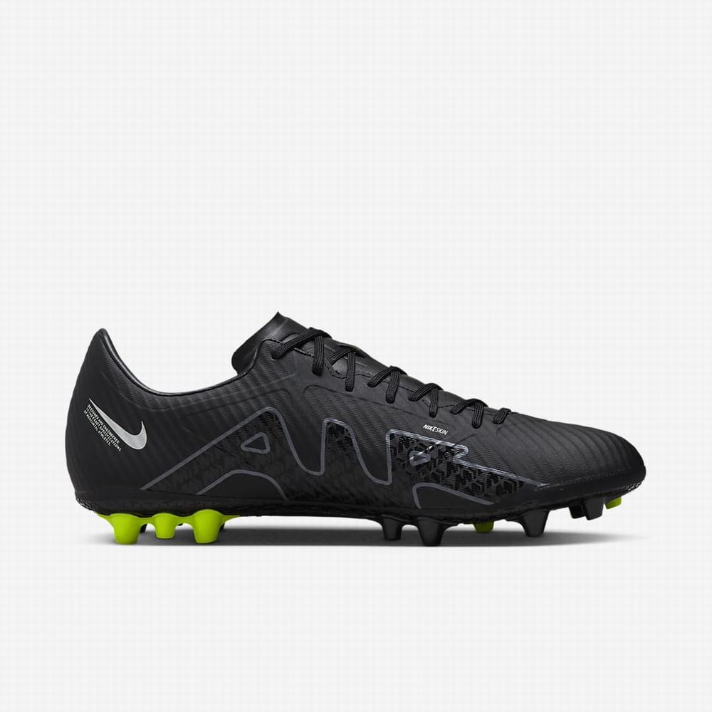 Kopačky Nike Zoom Mercurial Vapor 15 Academy AG Artificial-Grass Panske Čierne Biele Tmavo Siva | SK160497