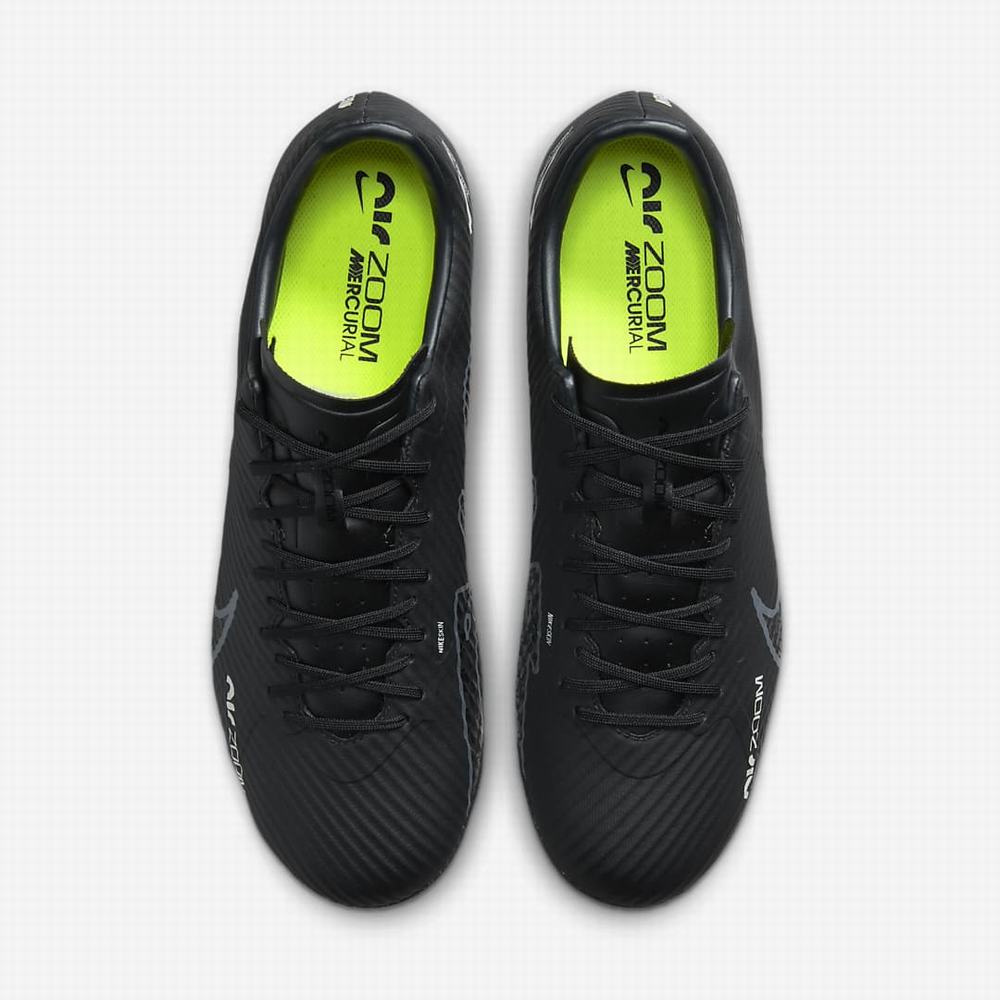 Kopačky Nike Zoom Mercurial Vapor 15 Academy AG Artificial-Grass Panske Čierne Biele Tmavo Siva | SK160497