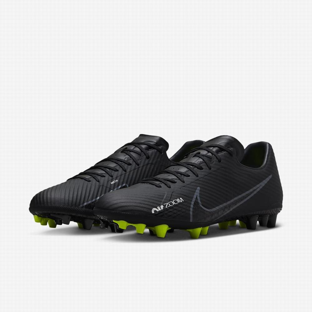 Kopačky Nike Zoom Mercurial Vapor 15 Academy AG Artificial-Grass Panske Čierne Biele Tmavo Siva | SK160497