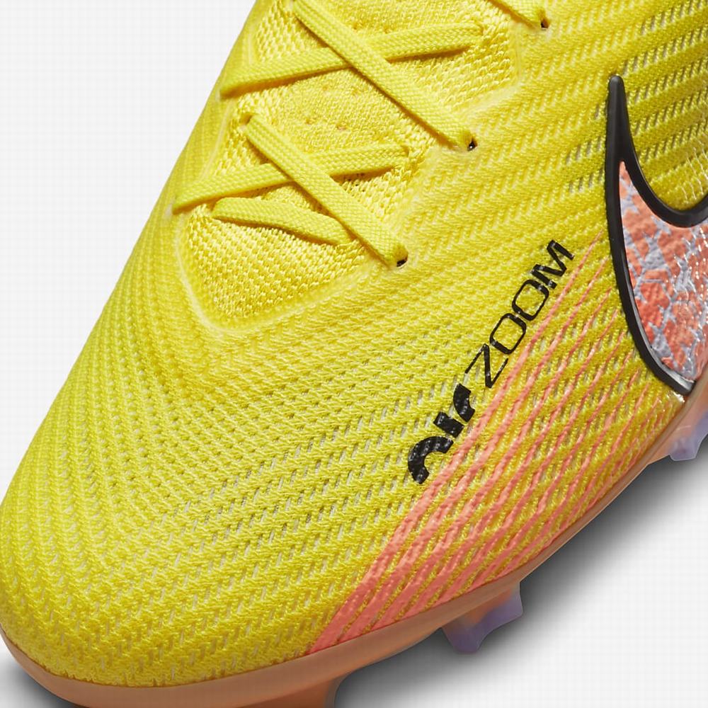 Kopačky Nike Zoom Mercurial Vapor 15 Elite FG Firm Ground Damske Žlté Oranžové | SK152308