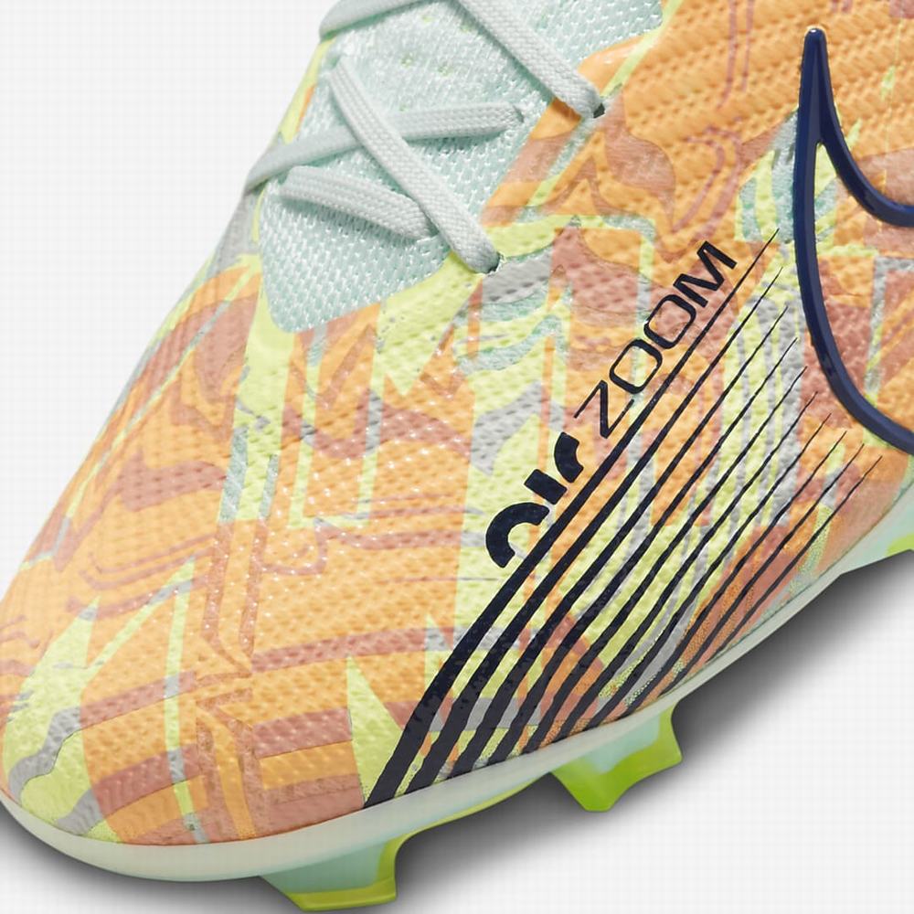 Kopačky Nike Zoom Mercurial Vapor 15 Elite FG Firm Ground Damske Zelene Oranžové Zelene Čierne Modre | SK951046