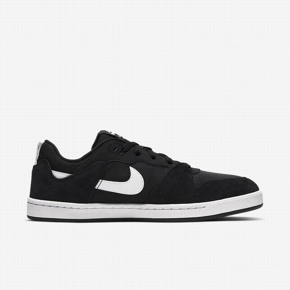 Skate Topanky Nike SB Alleyoop Damske Čierne Biele | SK075132