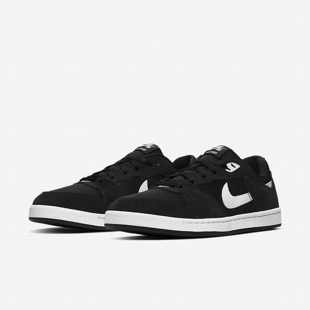 Skate Topanky Nike SB Alleyoop Damske Čierne Biele | SK075132