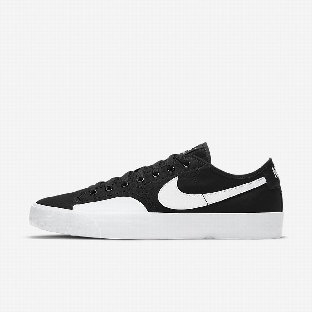 Skate Topanky Nike SB BLZR Court Damske Čierne Svetlo Hnede Biele | SK984025