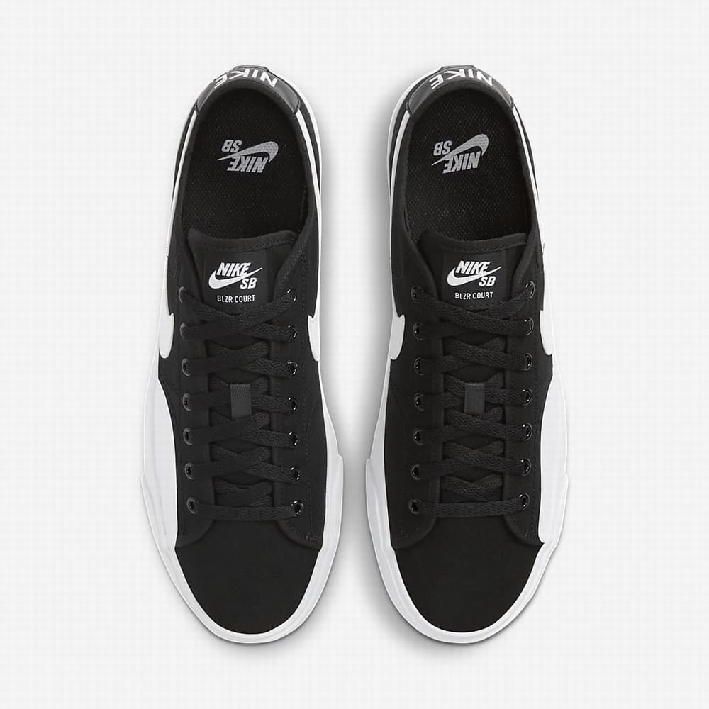 Skate Topanky Nike SB BLZR Court Panske Čierne Svetlo Hnede Biele | SK620873