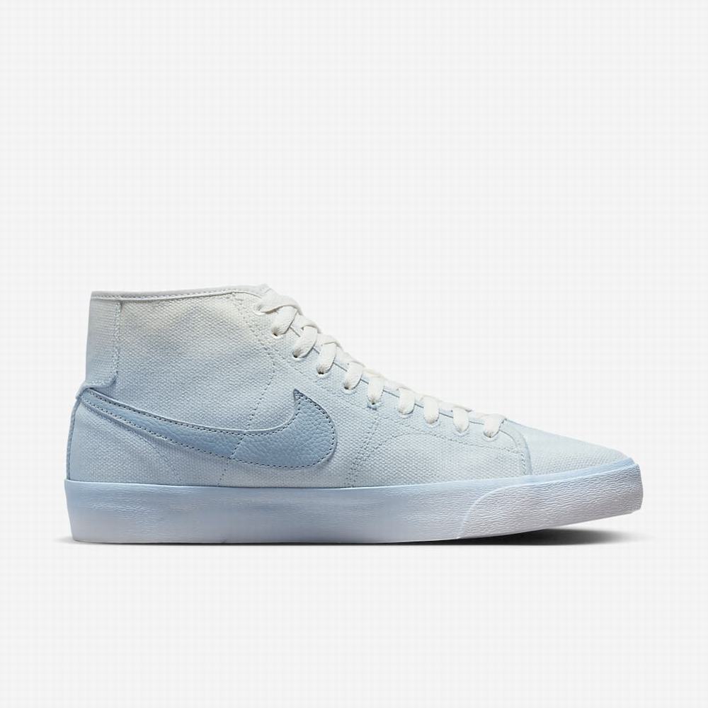 Skate Topanky Nike SB Blazer Court Mid PRM Panske Modre Biele Modre | SK409263