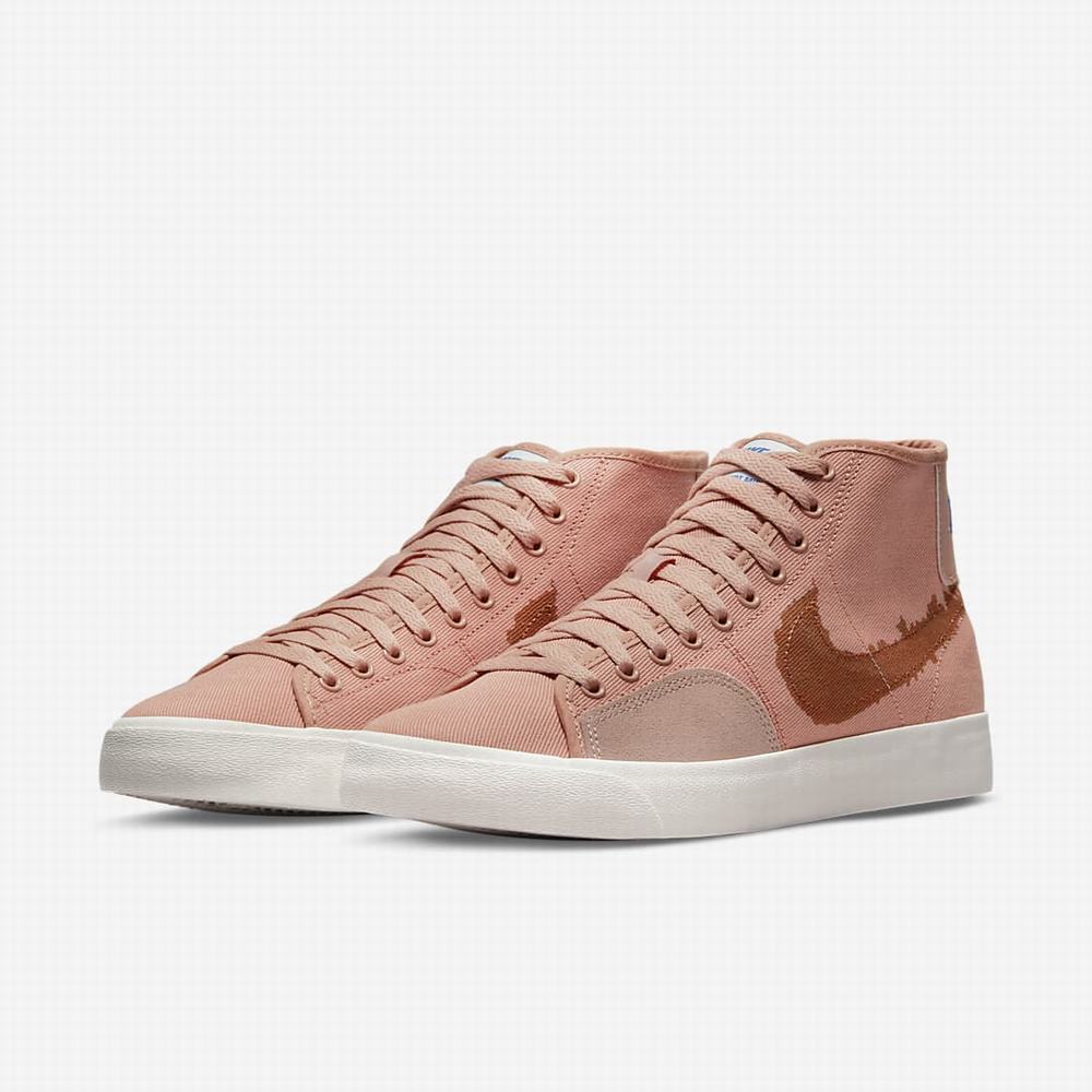 Skate Topanky Nike SB Blazer Court Mid Premium Damske Ruzove | SK907586