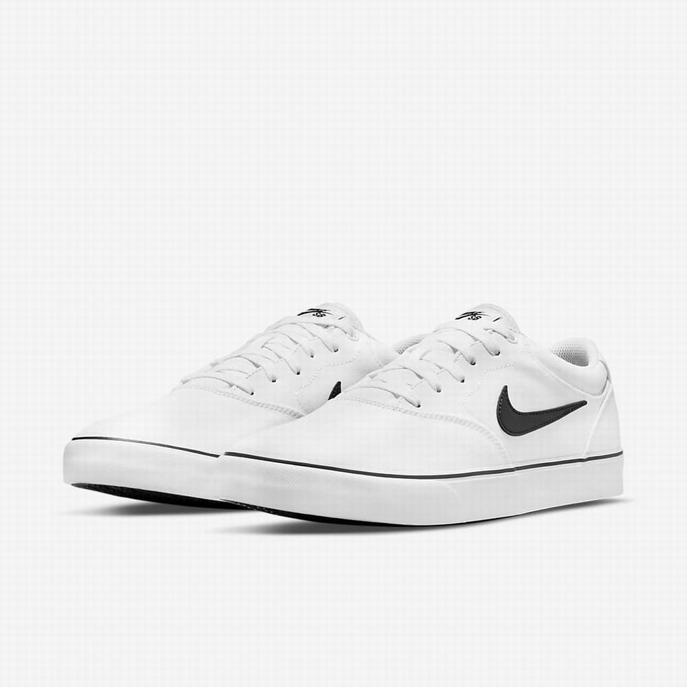 Skate Topanky Nike SB Chron 2 Canvas Damske Biele Čierne | SK258469