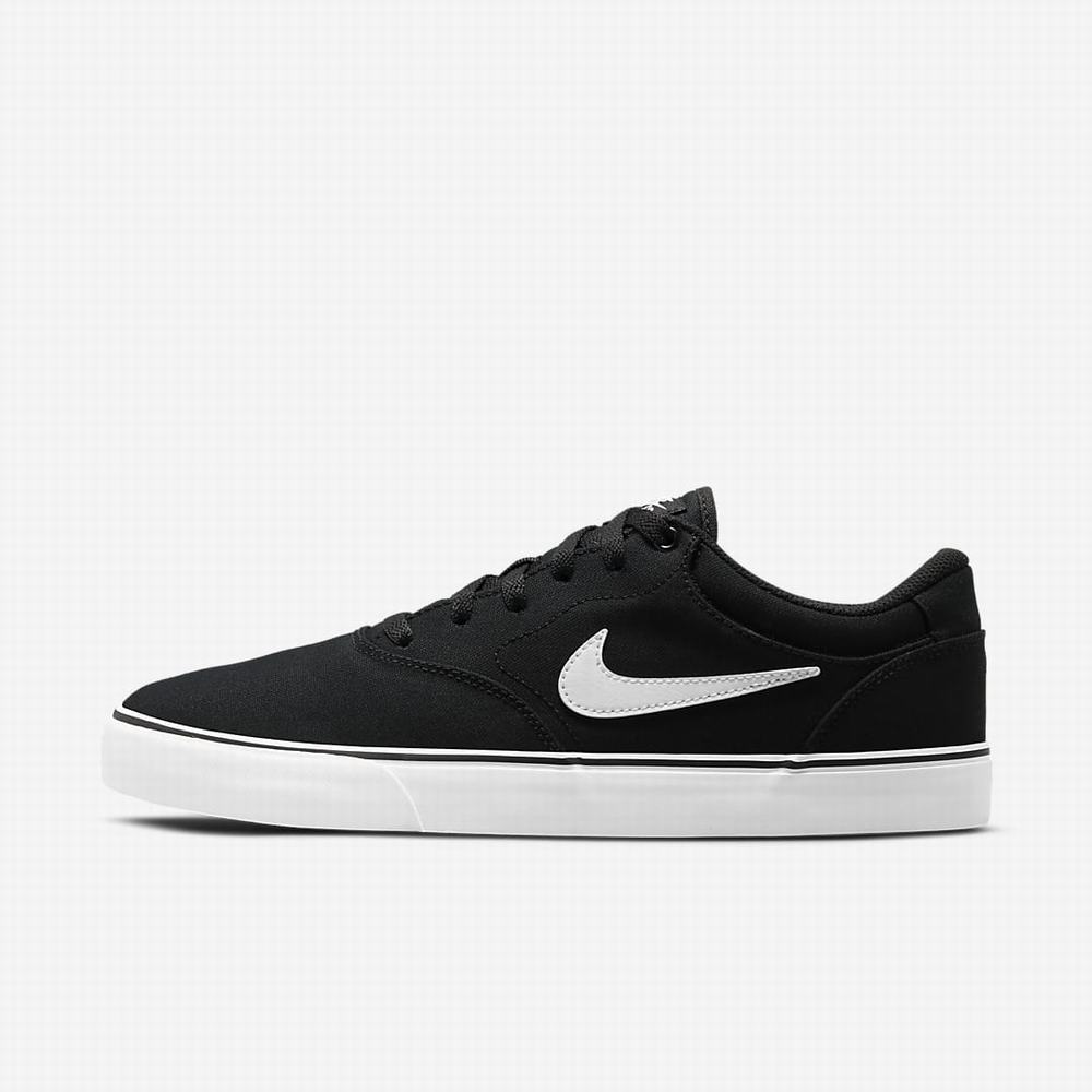 Skate Topanky Nike SB Chron 2 Canvas Damske Čierne Biele | SK286147