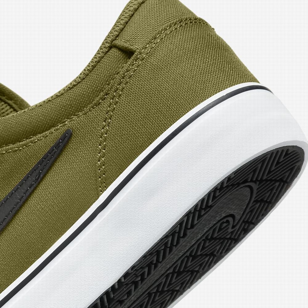 Skate Topanky Nike SB Chron 2 Canvas Damske Olivovo Zelená Biele Čierne | SK309621