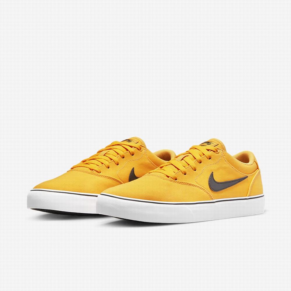 Skate Topanky Nike SB Chron 2 Canvas Panske Zlate Biele Čierne | SK381950