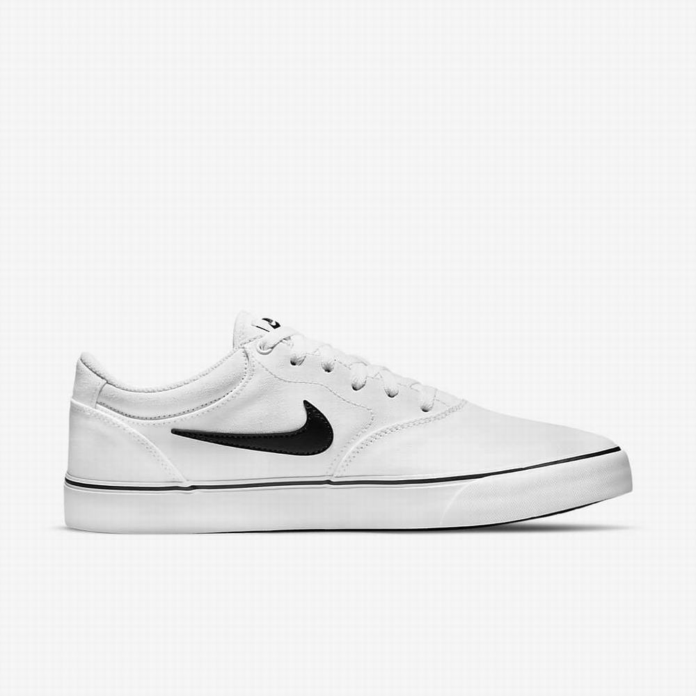 Skate Topanky Nike SB Chron 2 Canvas Panske Biele Čierne | SK398207