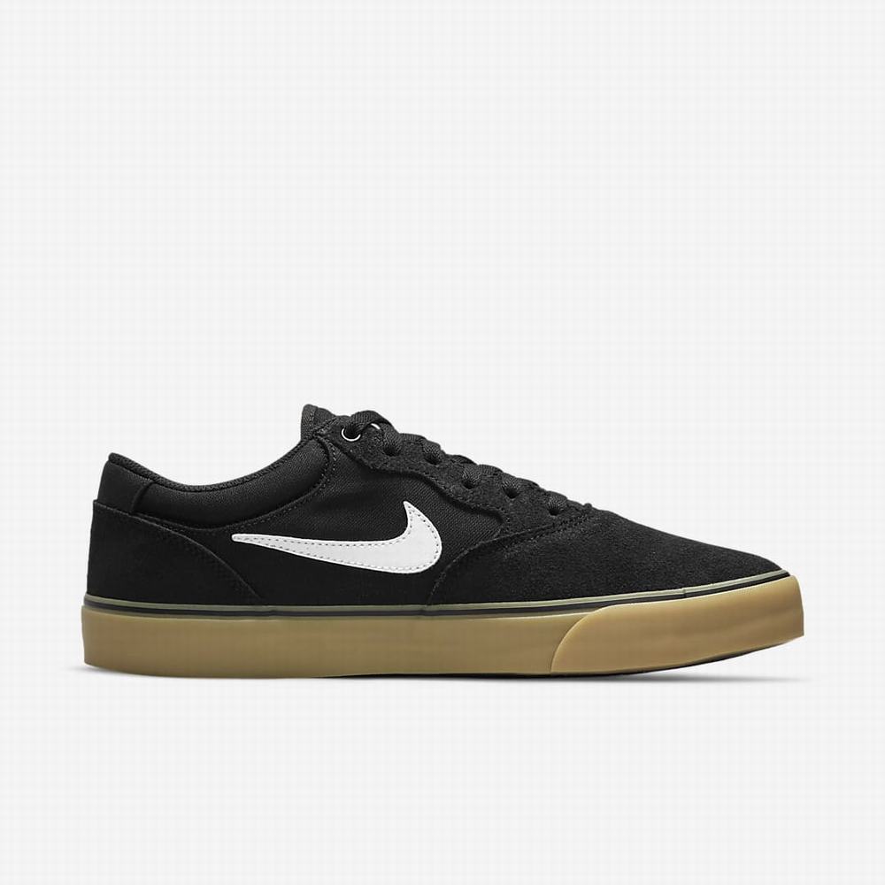 Skate Topanky Nike SB Chron 2 Damske Čierne Svetlo Hnede Biele | SK312895